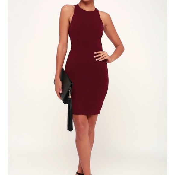 New, never worn Bright red mini dress, open back - Picture 4 of 4